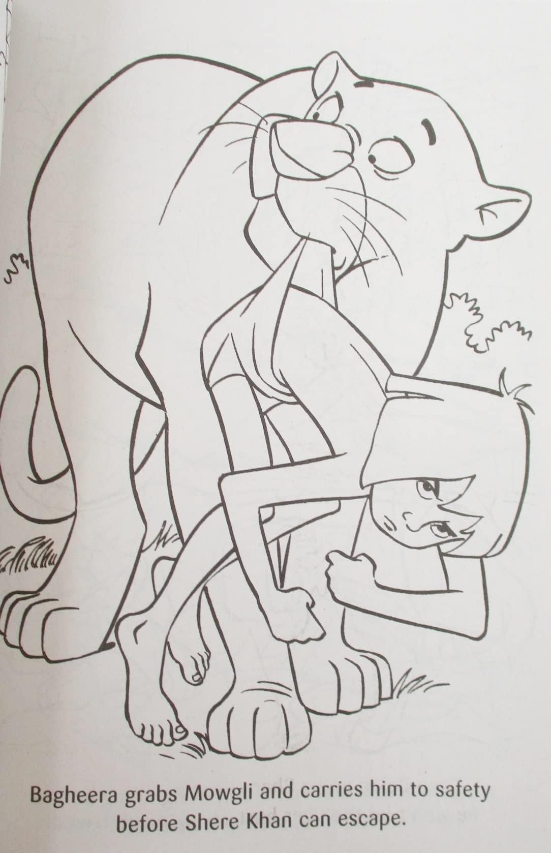 Mowgli The Jungle Book with Baloo - Coloring Fun Book - 80 Pages - Cover Varies WoodArtSupply