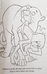 Mowgli The Jungle Book with Baloo - Coloring Fun Book - 80 Pages - Cover Varies WoodArtSupply