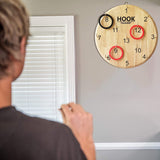 TUAHOO Hanging Hook Ring Toss Game for Kids Adults, Wooden Board Darts Hookie Wall Game for Game Room, Indoor Outdoor Yard Game for Family Holiday Party Backyard Toys TUAHOO