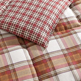 Eddie Bauer - Queen Comforter Set, Soft & Reversible Alt Down Bedding, Medium Weight for Year Round Comfort, 3 Piece Bed Set with Matching Shams (Edgewood Red) Eddie Bauer