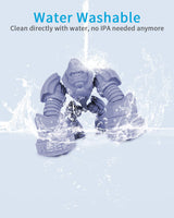 ELEGOO Water Washable 3D Printer Resin 500g Grey, Rapid Precise Printing Photopolymer Resin 405nm UV-Curing Resin for LCD/DLP/MSLA 3D Printer ELEGOO