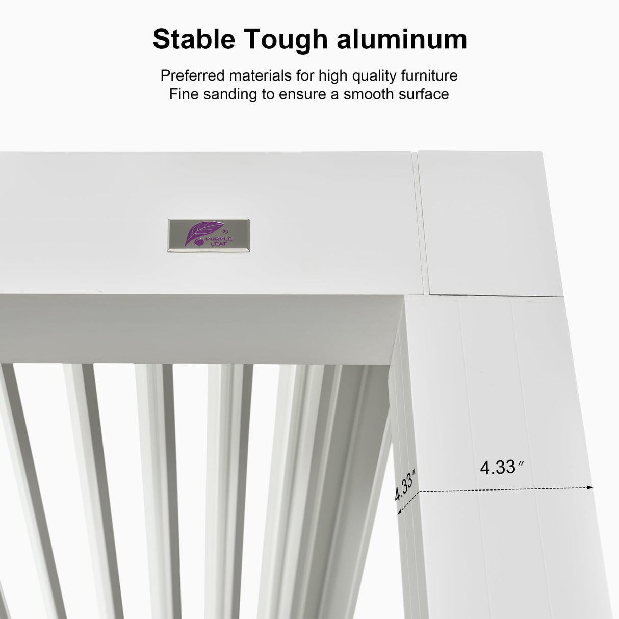 PURPLE LEAF Louvered Pergola 12'x20' Aluminum White Pergola Outdoor Gazebo Modern Shade with Adjustable Rainproof Hardtop for Patio Garden Lawns Backyard PURPLE LEAF