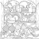 Symphony of Cute Animals: A Curious Coloring Book Adventure (Design Originals) Adult Coloring Book - 72 Fantasy Designs in a Magical Fairy-Tale-Inspired Setting [English Version of the Japanese Book] Design Originals