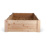 Infinite Cedar Premium Cedar Raised Garden Bed - 4' x 8' x 16.5" H - 1" Thick Wood Infinite Cedar