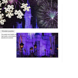 Castle with Firework Jigsaw Puzzle 500 Piece, Dream Castle Puzzle for Adults Kids DIY Gift SUABO