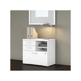 Bush Business Furniture Studio C Office Storage Cabinet with Drawers and Shelves, White (SCF130WHSU) Bush Business Furniture