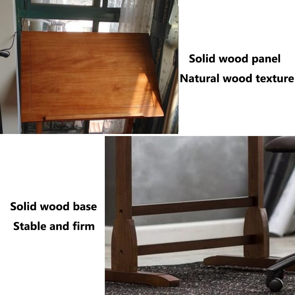 Drafting Table Desk Art & Craft Work Station Drawing Desk Adjustable Angle Drawing Artist Desk, Solid Pine Wood Artist Table (Size : 135x80x96cm) WoodArtSupply