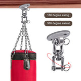 BeneLabel 360 Rotation Punching Bag Hanger Ceiling Mount with Chain Stainless Steel Punching Bag Hanging Kit 800 LB Capacity Heavy Boxing Bag Hanger Hardware with Chain BeneLabel