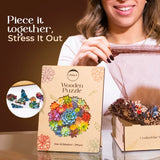 Wooden Puzzle for Adults, 216 pcs Puzzle, Wooden Jigsaw Puzzle, Jigsaw Puzzles, Succulent Puzzles, Rompecabezas de Madera LifeStyLix