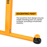 SHALL 2-Pack Folding Roller Stand - Heavy Duty 250 LBS Load Capacity - 27.8-43'' Adjustable Height - for Table Saw Outfeed Woodworking SHALL