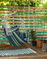 XXL Hammock Chair Hanging Rope Swing with 2 Cushions - Max 500lbs-Perfect for Patio, Porch, Bedroom, Backyard, Indoor or Outdoor - Includes Hanging Hardware Kits Lulladle