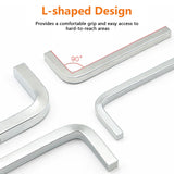 YEIXCIKA 7Pcs Square Head Wrench Set L Shaped Square Key Kit Chromium Vanadium Steel Square Head Screwdrivers for Pocket Hole Screws, 3-10mm YEIXCIKA