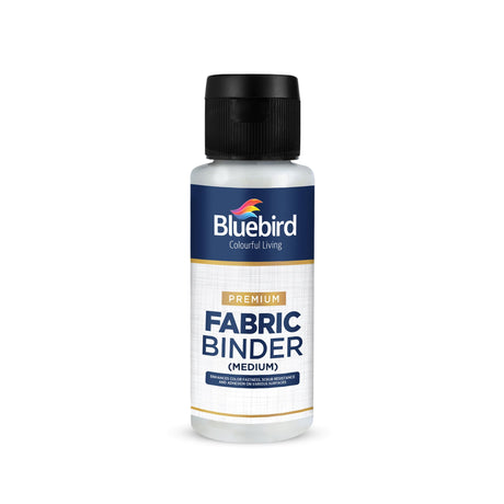 Bluebird Fabric Medium - 3.4 Fl Oz / 100 ML - Textile Medium for Fabric Painting, Prevents Flaking, Ideal for Clothes, Fabric Accessories, and More BLUEBIRD