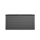 Cosco Outdoor Living 88180BGY1E Cosco Outdoor Patio Storage, Extra Large, 180 Gallons, Charcoal Deck Box, Black/Gray Cosco