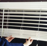 US Window And Floor 2" Faux Wood 35" W x 60" H, Inside Mount Cordless Blinds, 35 x 60, White (Fit a window 35.5" wide) US Window And Floor