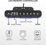 ApexDesk K Series 60" x 27" Electric Height Adjustable Standing Desk with LED Memory Controller (White) ApexDesk
