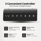 NICECOZY Electric Standing Computer Desk Frame, Height Adjustable Table Legs, Sit Stand Desk Legs for Home and Office (Black Frame Only) NICECOZY