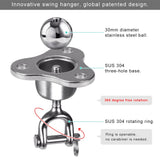 SELEWARE Heavy Bag Hanger Punching Bag Heavy Bag Ceiling Mount Hanger Silent Ball Swivel for Boxing Muay Thai Training Speed Bag, Heavy Duty Swing Hanger Swivel Hook for Tire Net Swing Hardware SELEWARE