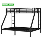 TIHWOALL Latest Upgrade & Stronger Metal Steel Bunk Bed Twin XL Over Queen Size Bunkbed, Thickened More Stable Heavy Duty More Rust-Proof Bunk Queen Bed Frame (Easier Assembly) (Twin XL Over Queen) TIHWOALL