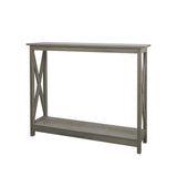 Rainbow Sophia Console Table Entryway Table Sofa Table, Modern Farmhouse Wood Console Table with 2-Tier Storage, 39 Inch, Washed Oak Rainbow Sophia