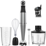 Immersion Blender Handheld Corded Hand Blender 1100W, Trigger Variable Speed 5 in 1 Stick Blender, Emulsion Blender with Chopper, Whisk and Frother for Soup, Baby Food and Smoothies turelar