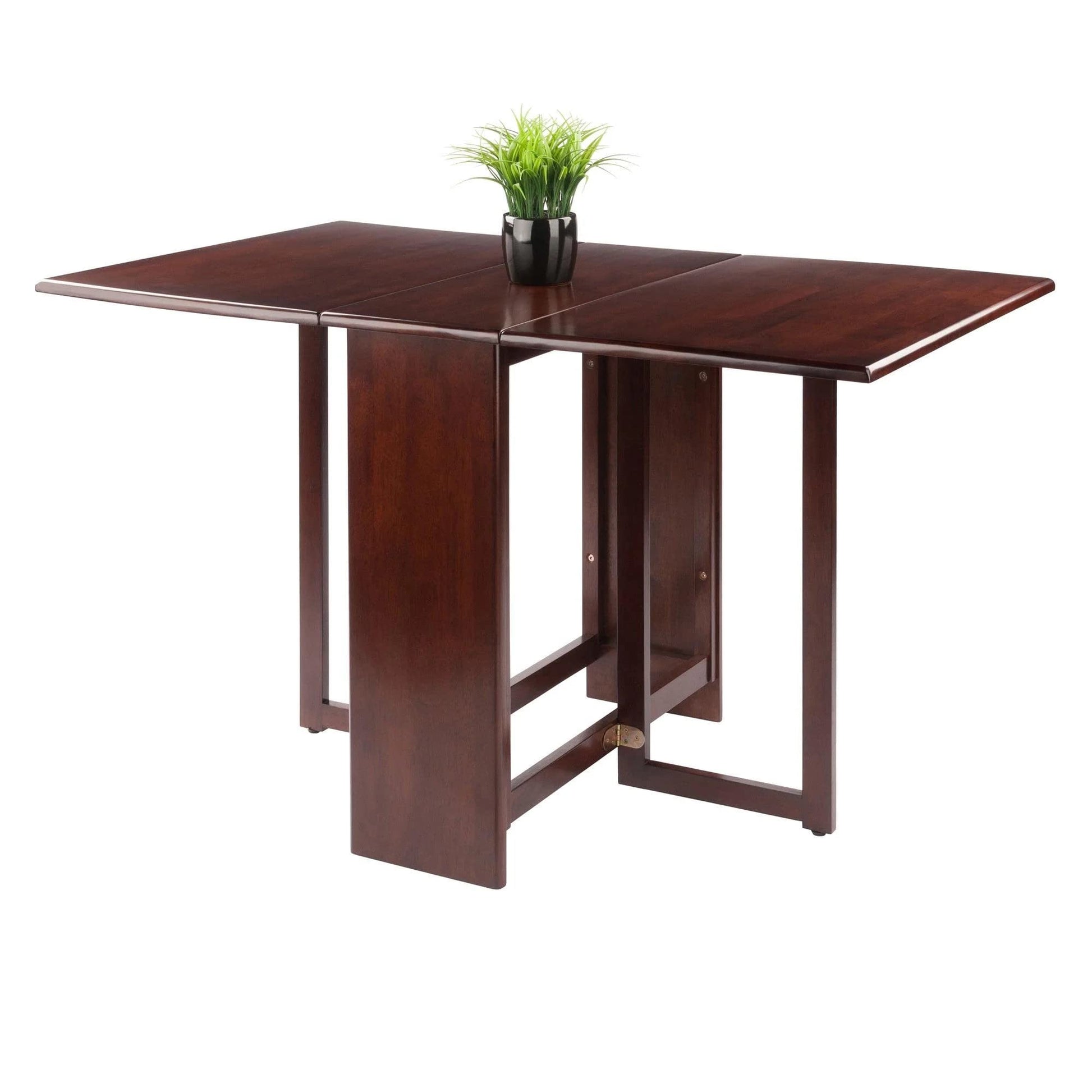 Winsome Wood Clara Dining Table, Walnut - WoodArtSupply