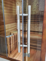 Canadian Red Cedar Wood Swedish Indoor Traditional Wet/Dry 1-2 Person Sauna SPA with 6KW 200F Heater and Rocks MCP-Distributions