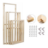 Gumney 40X50cm Solid Wood Canvas Stretcher Bars Kit, Wooden Canvas Frames Painting Stretching Bars Kits for Prints, Oil Paintings, Digital Paintings and Posters Gumney