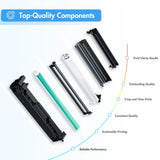 TRUE IMAGE Compatible Toner Cartridge Replacement for HP 131X 131A M276nw CF210X for HP Laserjet Pro 200 Color MFP M276nw M251nw M276n M251n Printer Ink (Black Cyan Yellow Magenta, 4-Pack) TRUE IMAGE