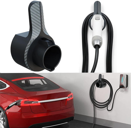 VeoryFly EV Charger Holder for SAE j1772 Charging Connector,Electric Car Cable Organizer, Portable Wall Connector Holster/Adapter, Type 1 Electric Charger Holder, Electric Car Charger Holster Dock VeoryFly