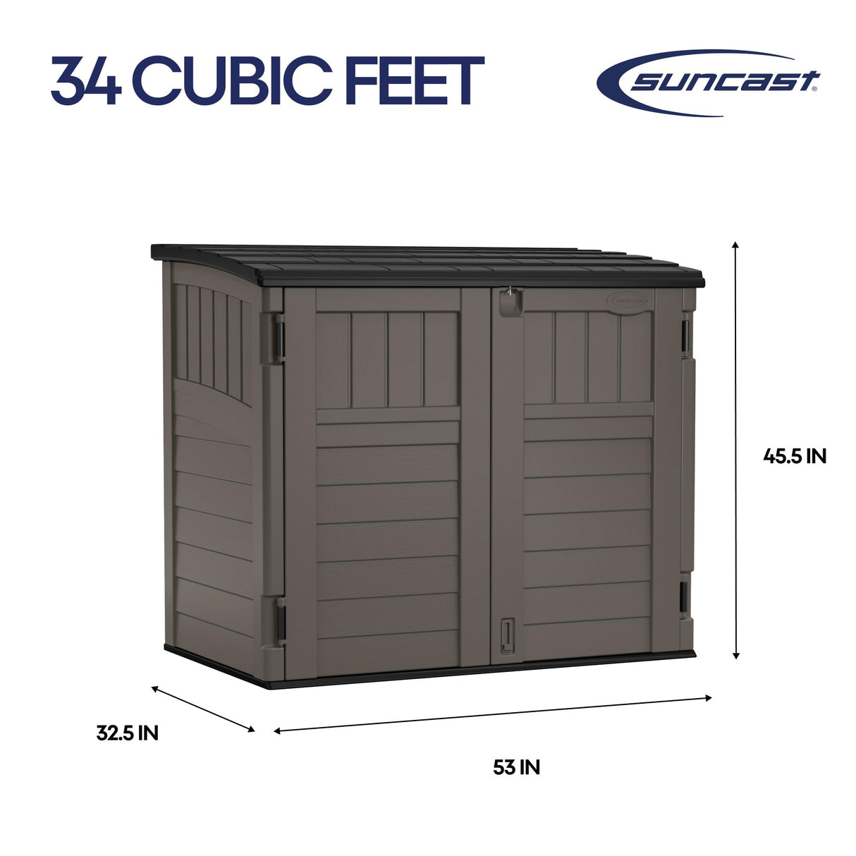 Horizontal Shed by Suncast®, Made in The USA Suncast