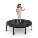 36 Inch Mini ToddlerTrampoline for Kids Ages Over 6 Max Load 170lbs Indoor Small Rebounder Trampoline Gifts for Kids Toddler Trampoline with Safe Cover Black PY SUPER MODE