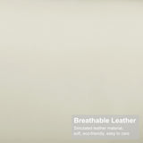 MCombo Oversized Swivel Glider Rocker Power Recliner Chair for Living Room with Heat and Vibration Massage, USB Ports, Cup Holders and Pockets, Faux Leather 7785 (Milk White) MCombo