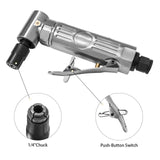 Right Angle Air Die Grinder With 22 Grinding Discs,1/4 inch Pneumatic Die Grinder Tool,Mini Angle Grinder Kit For Grinding,Polishing,Deburring YoShin