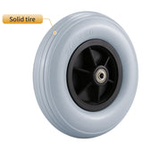 ANTIQO Pair of 8" x 2" (200x50) Caster Wheels for Electric/Power Wheelchair - 8 inch Solid Tire Replacement Wheels (8"x 2" (200x50) - Gray) ANTIQO