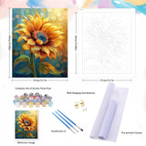 Natuyalo Paint by Numbers Kit for Adults - Sunflower DIY Adult Paint by Number Kits Flowers Acrylic Canvas Painting for Adults Beginners Art Crafts Without Frame, 16x20 Inch Natuyalo