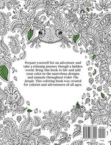 Color The Jungle: A Coloring Book for Adults Featuring Inspirational Henna Inspired Flowers, Animals and Patterns WoodArtSupply