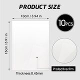 CHONOVO 10 Pcs Sublimation Photo Blanks 4x6 Inch Metal Sublimation Sign Blanks Aluminum Sublimation Blank DIY Photo Sign Wall Frame Poster for Living Room Bedroom White (Thickness 0.45mm) CHONOVO