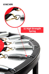 Kanchimi 550 LBS Foldable Mini Trampoline, 40" Fitness Trampoline Without armrests/U Shape Adjustable Foam Handle, Stable & Quiet Exercise Rebounder for Adults Indoor/Outdoor Workout (Black, 40 inch) Kanchimi