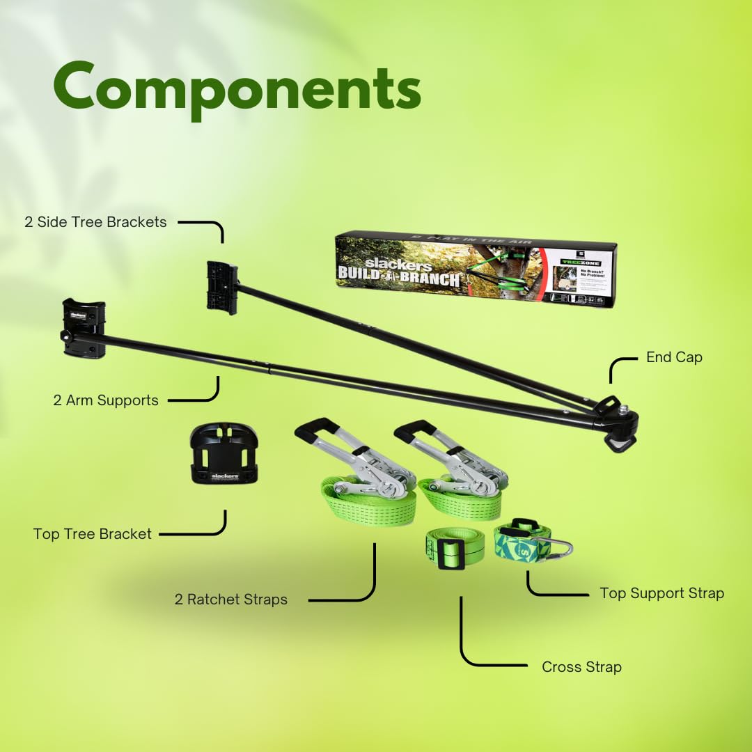 Treezone Build-a-Branch - Turn Any Healthy Tree Into The Perfect Swinging Tree - Build-a-Branch Tree Swing Hanging Kit - Made for Trees 12 + inches in Diameter - Great Tree Swing Addition to Any Yard! Slackers