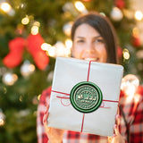 WUERLIN Christmas Wax Seal Kit - Santa Claus & Snowflake Wax Stamps, Deep Engrave, Great for Decoration, Christmas & New Year Cards & Envelopes WUERLIN