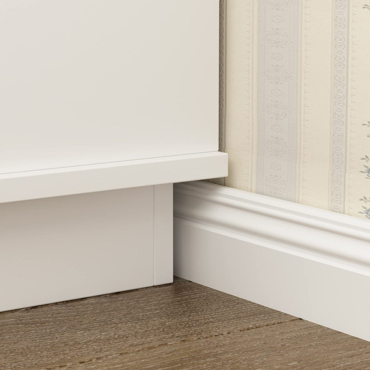 AIEGLE Large 3-in-1 Entryway Hall Tree with Shoe Bench and Coat Rack with 18 Shoe Storage Cube and 6 Hanging Hooks, White (63" L x 17.3" W x 66.9" H) AIEGLE