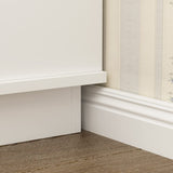 AIEGLE Large 3-in-1 Entryway Hall Tree with Shoe Bench and Coat Rack with 18 Shoe Storage Cube and 6 Hanging Hooks, White (63" L x 17.3" W x 66.9" H) AIEGLE