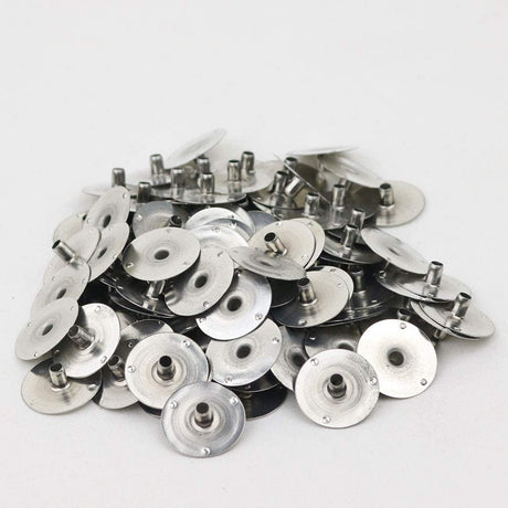 200pcs/20mm Candle Wick Tabs Metal,Metal Candle Wick Sustainer Tabs,Wick Base for Candle Making GSXRB