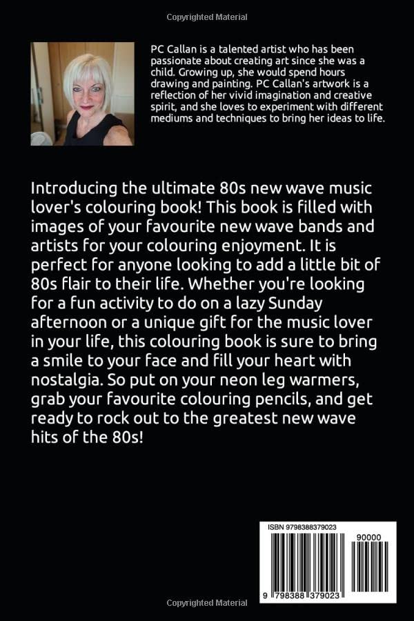 New Wave Colouring Book: All your 80s Favourites WoodArtSupply