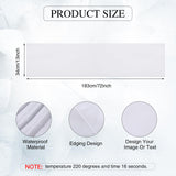 Breling 2 Pcs Sublimation Table Runner Heat Transfer 13 x 72 Inch Table Cover Waterproof White Table Runner Machine Washable Twill Blanks Table Banner for Birthday Wedding Party Banquet Restaurant Breling