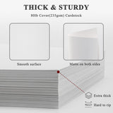 White Cardstock 8.5 x 11"Inch, 80lb Cardstock Paper, 30 Sheets Card Stock Paper 8.5 x 11 White, Heavy Thick Cardstocks Printer Papers for Invitations, Menus, Weddings, DIY Cards, Scrapbooking. Manilaus