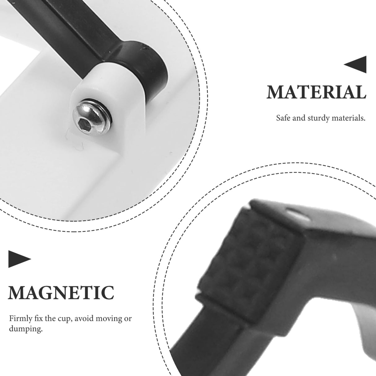 AUTSUPPL Dye Sublimation Retainer Fixate Ploductivity Fastening Tumblers Cup Pincher Tool Tumbler Clamp Sublimation Mug Fixing Clips Fixing Clips for Sublimation Tumbler Plastic Black AUTSUPPL