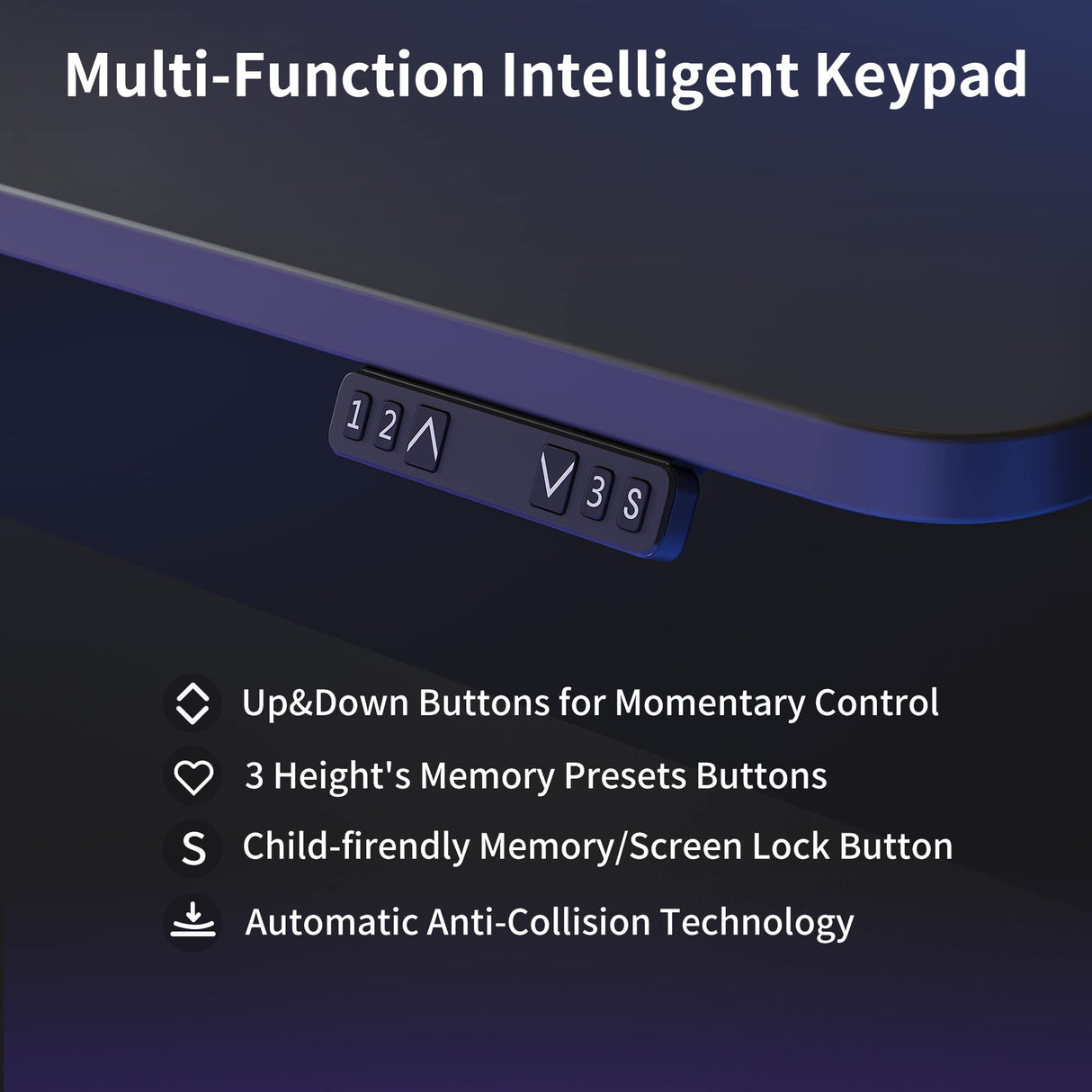 FEZIBO L Shaped Standing Desk with Arc LED & Power Outlet, Exclusive Uprated 3 Motors Support 330LBS, Electric Height Adjustable L Shaped Desk with Large Monitor Stand, for Gaming Office, Black FEZIBO