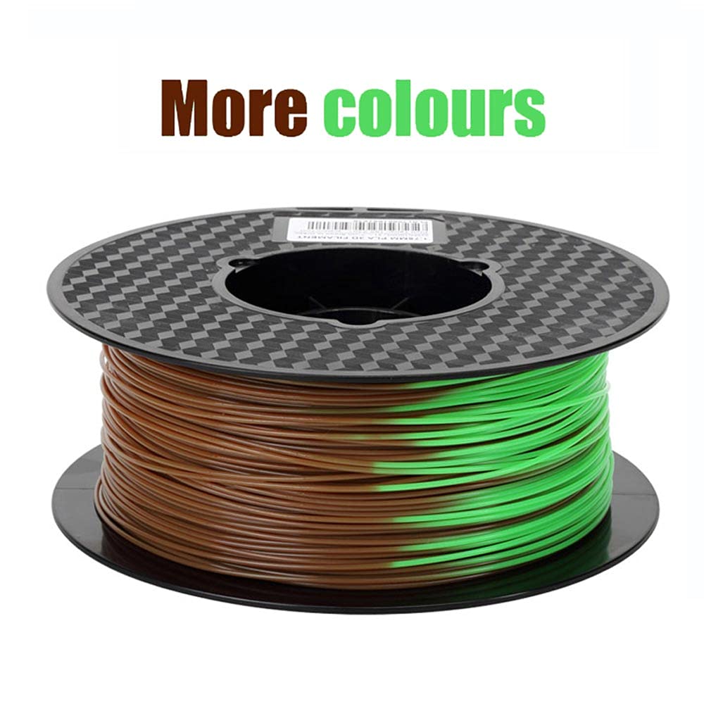 CC3D Color Change PLA Filament Purple Blue to Pink PLA Filament 1.75 mm 1KG 3D Printer Filament 2.2LBS Spool Heat Temp Color Changing Filament with Temperature PLA CC3D